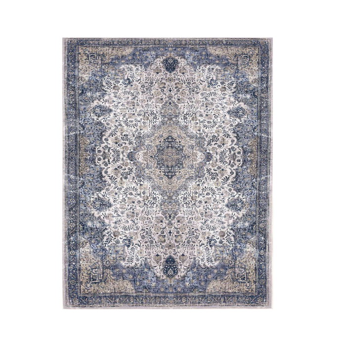 Conceptum Alfombra de Algodón 80 x 150 cm en Crema, Gris y Beige